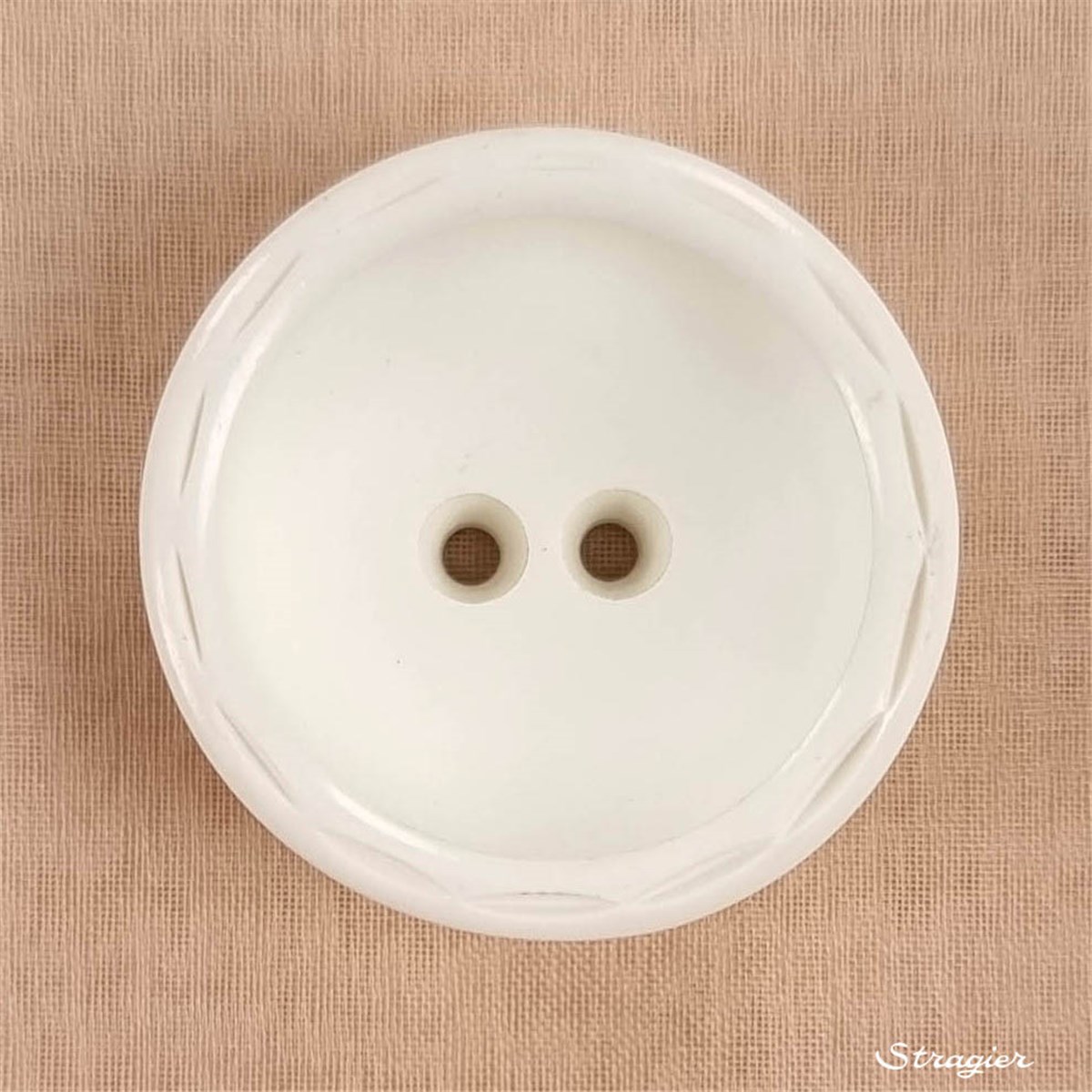 Bouton - Cuve - Ivoire - 27 mm