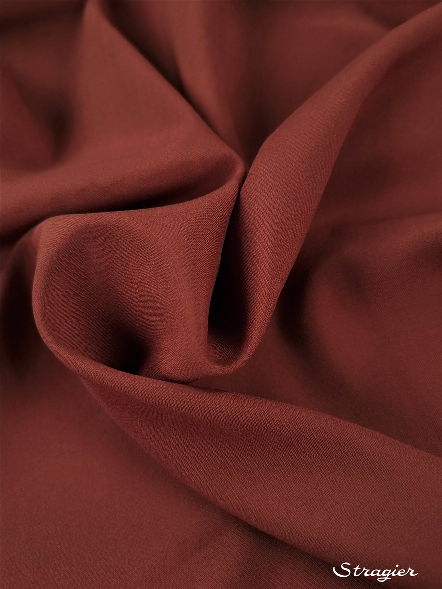 Viscose Poplin - smooth - uni - Terre de Sienne