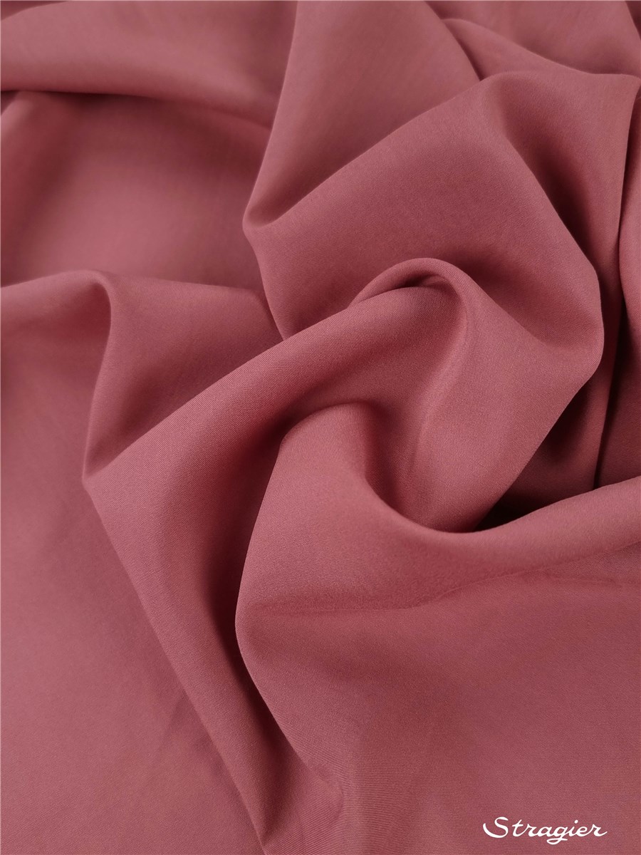 Popeline souple Viscose - uni - Marsala