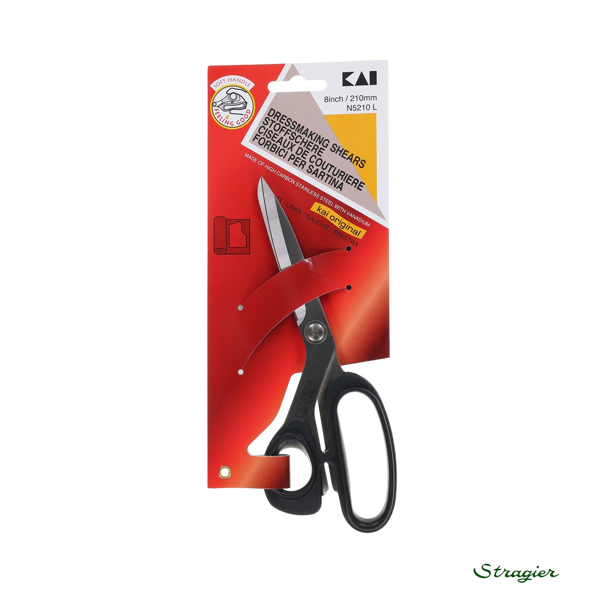 Ciseaux de couture Kaï - Professionnel pour Gaucher - - 21 cm