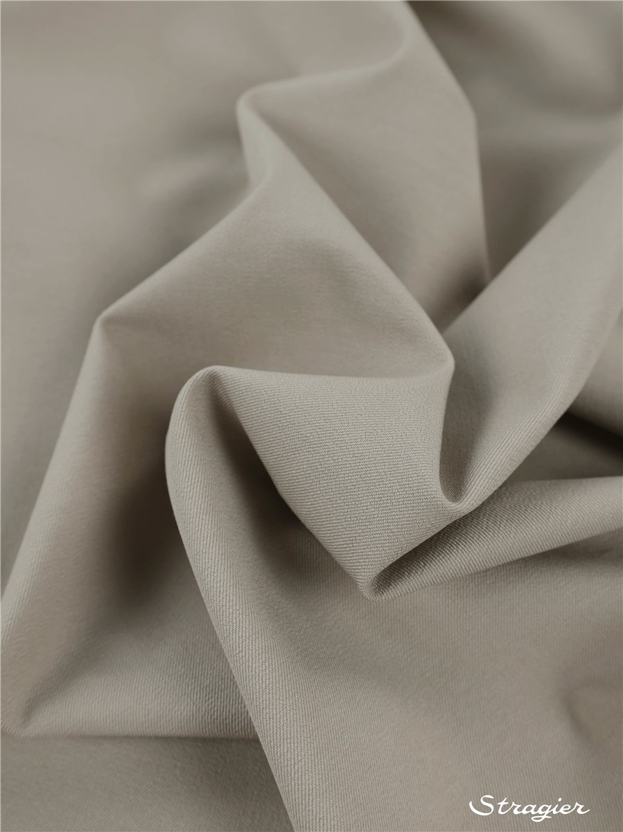 Coton Sergé Bi-stretch 290g/m² - uni - Beige clair 