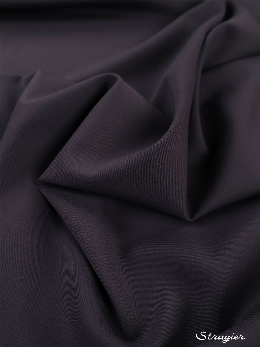 Wool Twill - Micro - 2-way stretch - Plain - Crépuscule