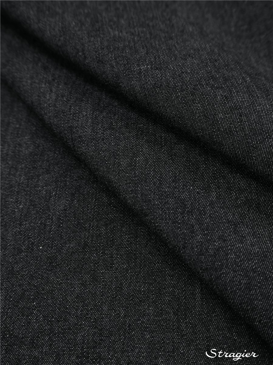Denim Fabric 200 gr/sqm - uni - Noir