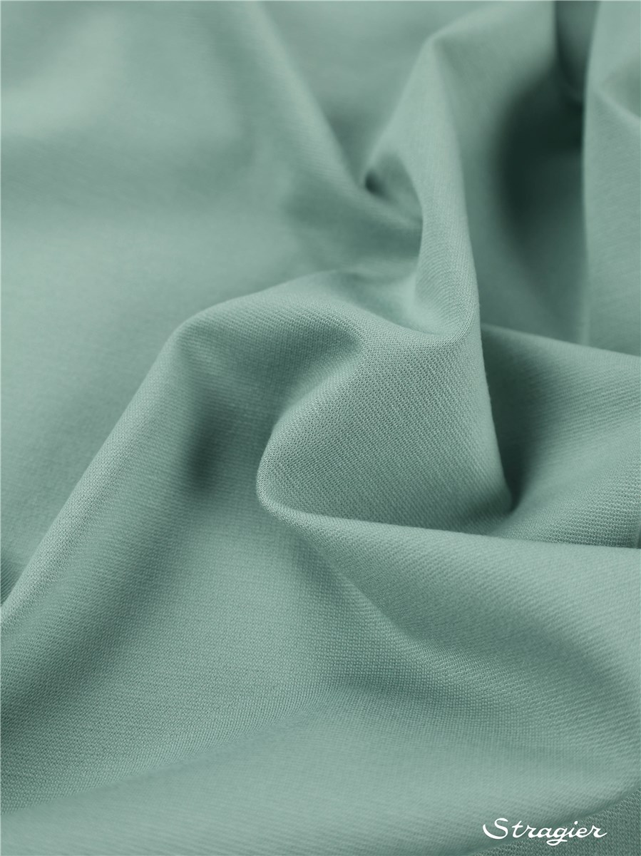 Maille Milano Stretch 320g - uni - Vert Amande grisé