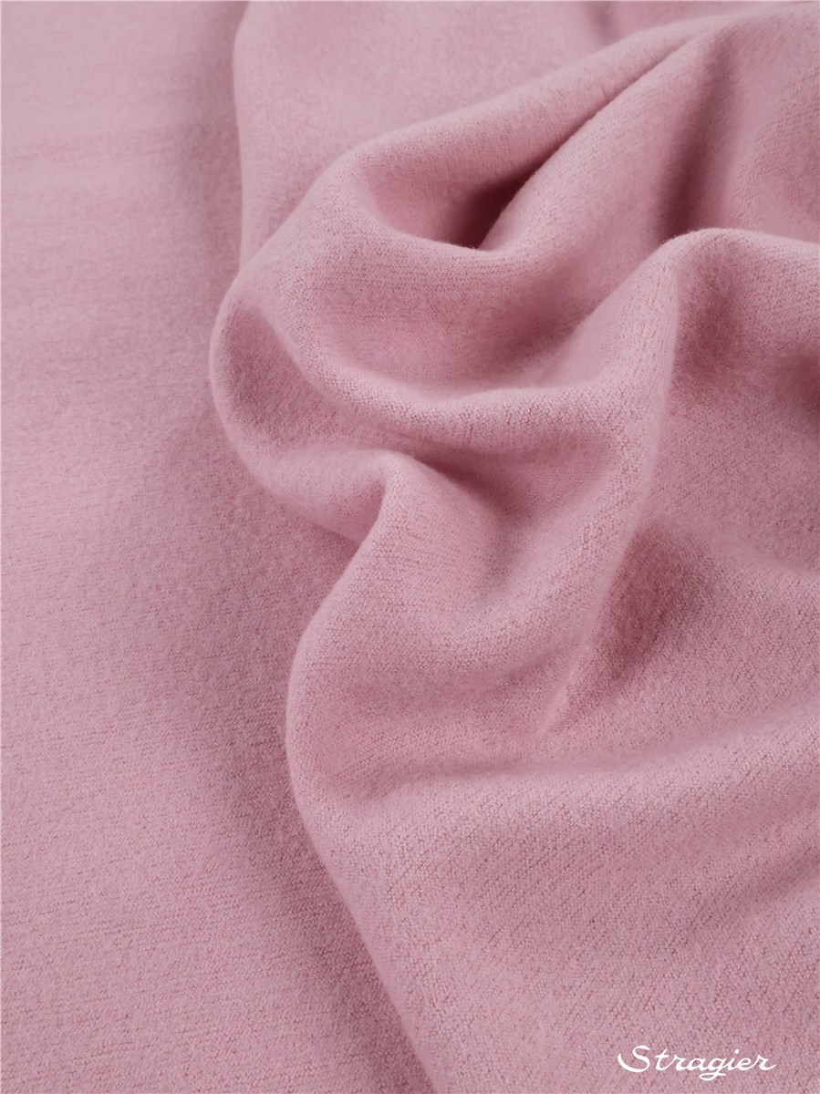 Maille pure laine Mérinos - Laine bouillie - extra fine - uni - Rose clair