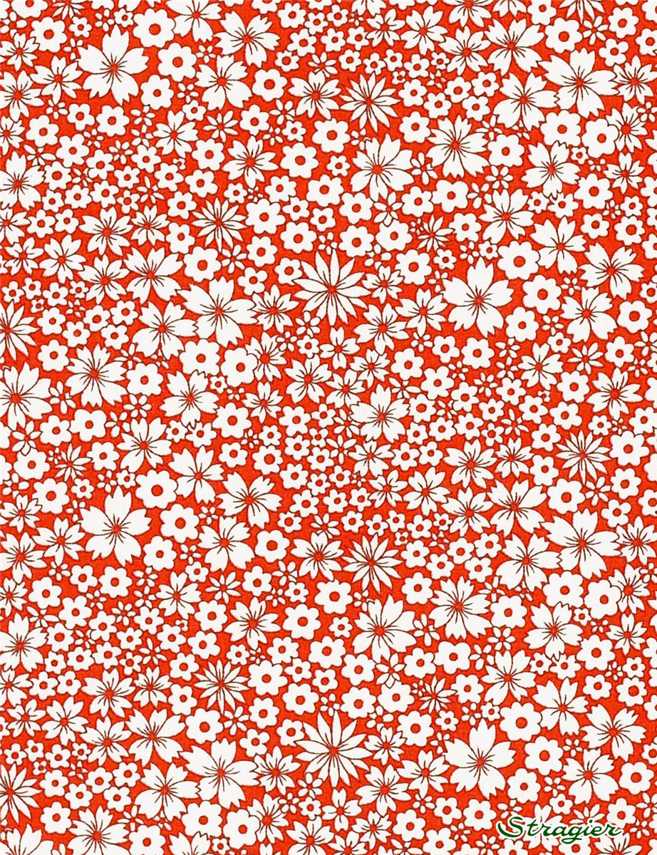 Liberty Tana Lawn - Jacqueline's Blossom - Coquelicot