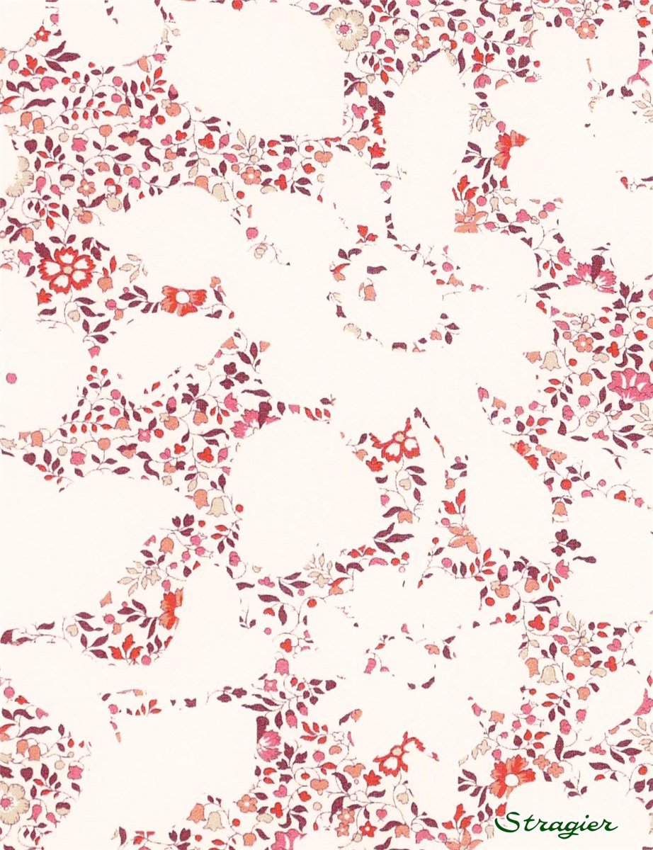 Liberty Tana Lawn - Bella's Silhouette - rouge Garance 