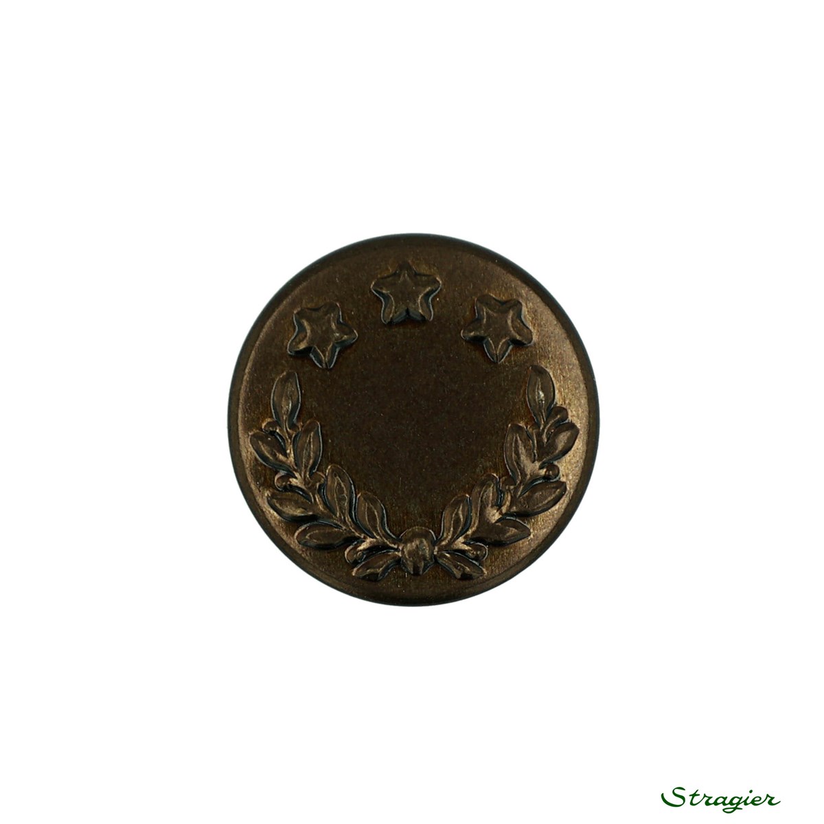 Bouton Jeans - Laurier - Bronze - 16 mm