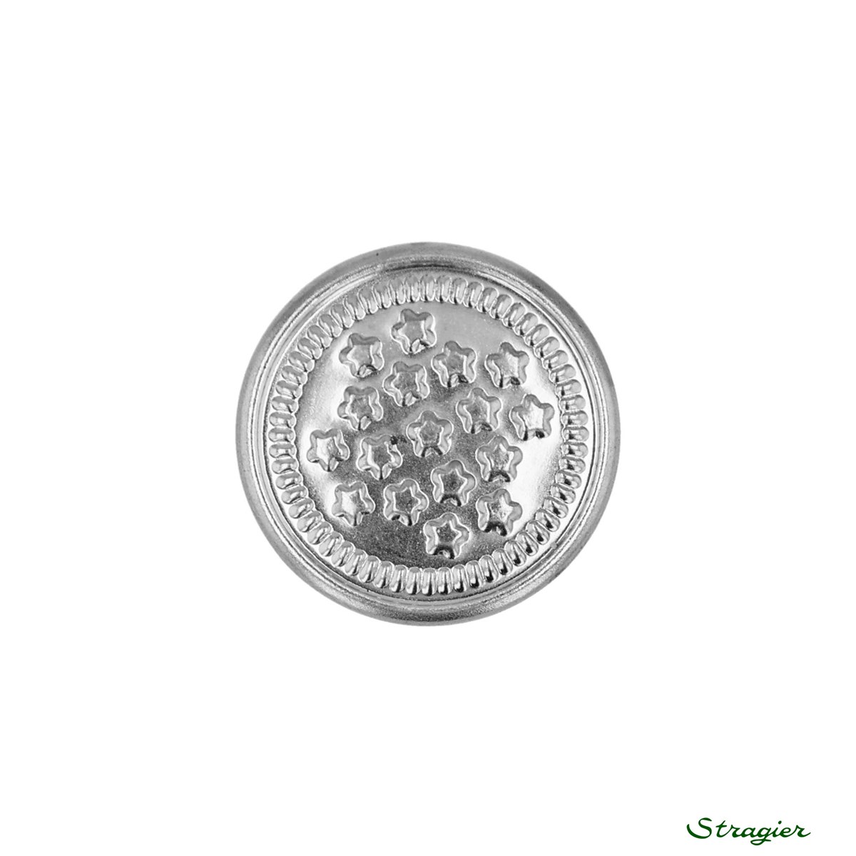 Jeans Buttons - Etoiles - Argent - 16 mm