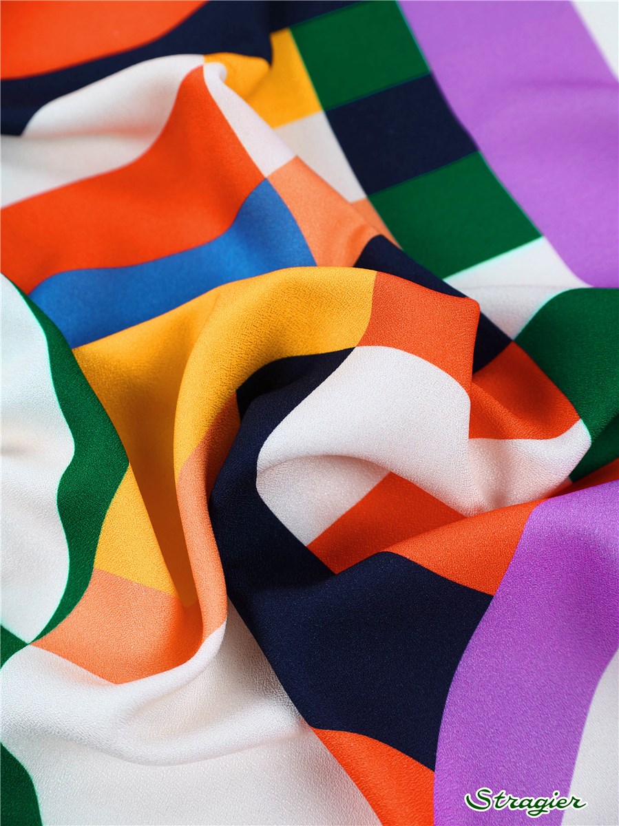 Viscose Crepe - soft - UNE - Mondriane - Toucan