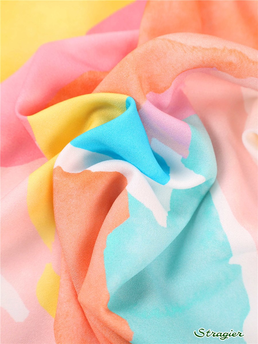 Crêpe Viscose Soft - UNE - Gauguine - Sorbet 