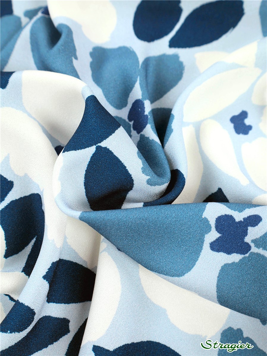 Crêpe Viscose Soft - UNE - Florine - Niagara 