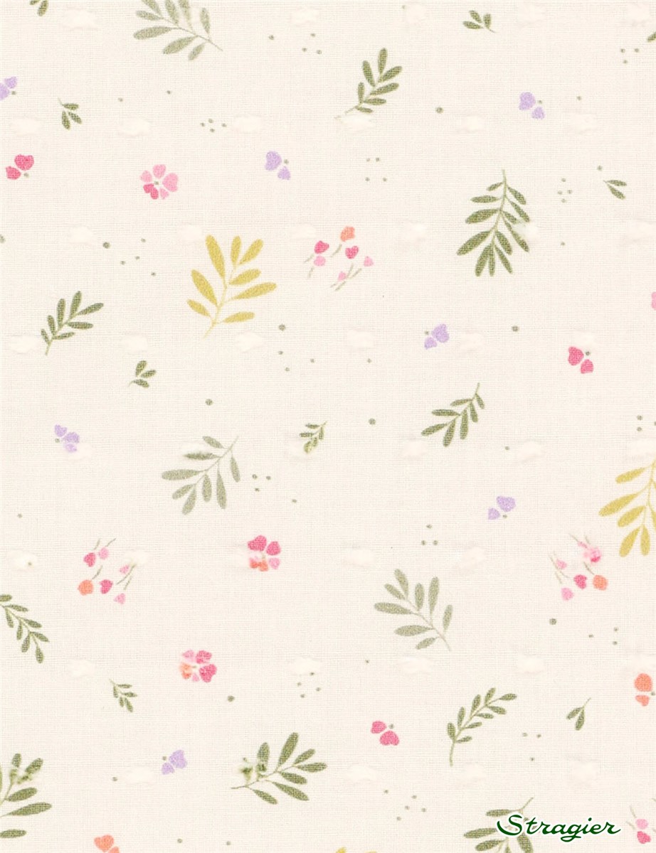 Cotton Batiste - Swiss Dots - Apolonia - Thé vert