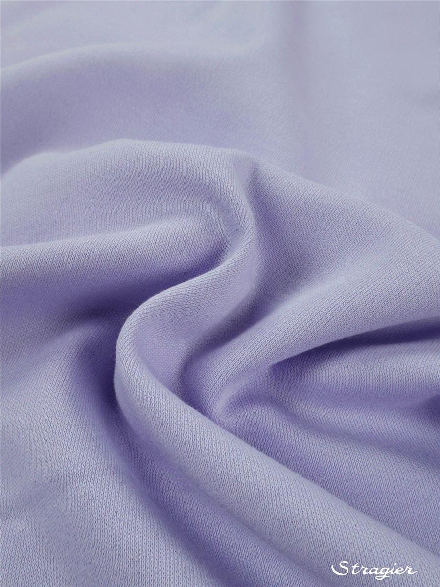 Knitted Fabric - Sweatshirt - extra quality - Plain - Lilas bleuté