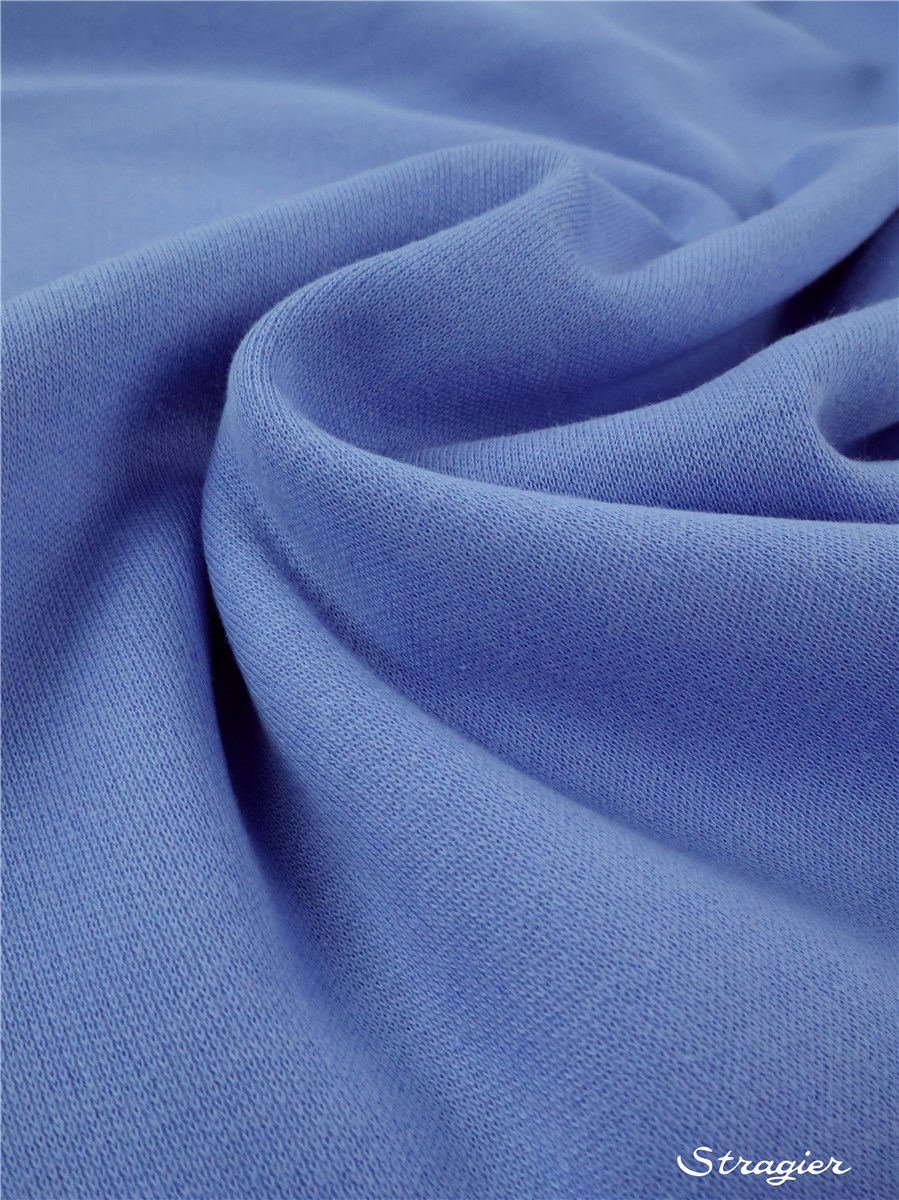 Knitted Fabric - Sweatshirt - extra quality - Plain - Bleu Lavande