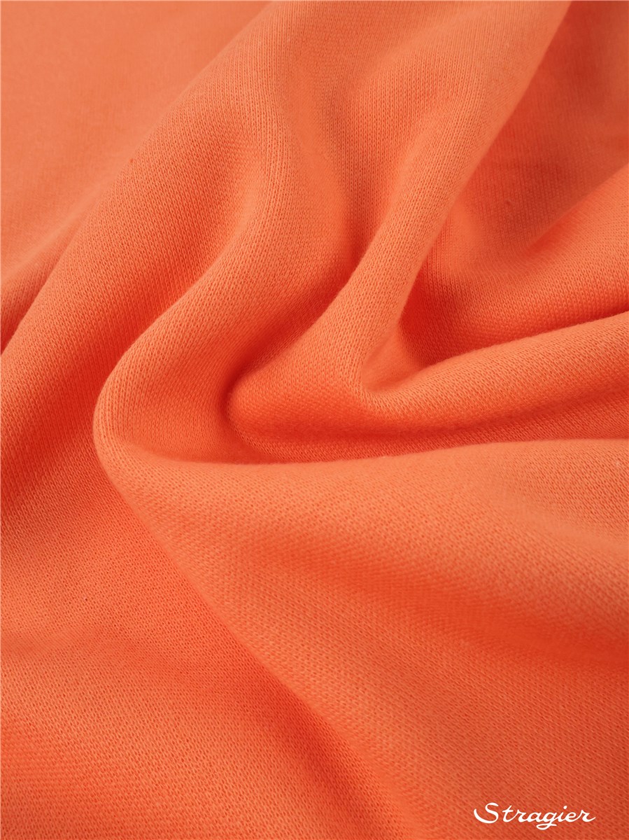 Maille Sweatshirt - qualité extra - Uni - Orange tonique