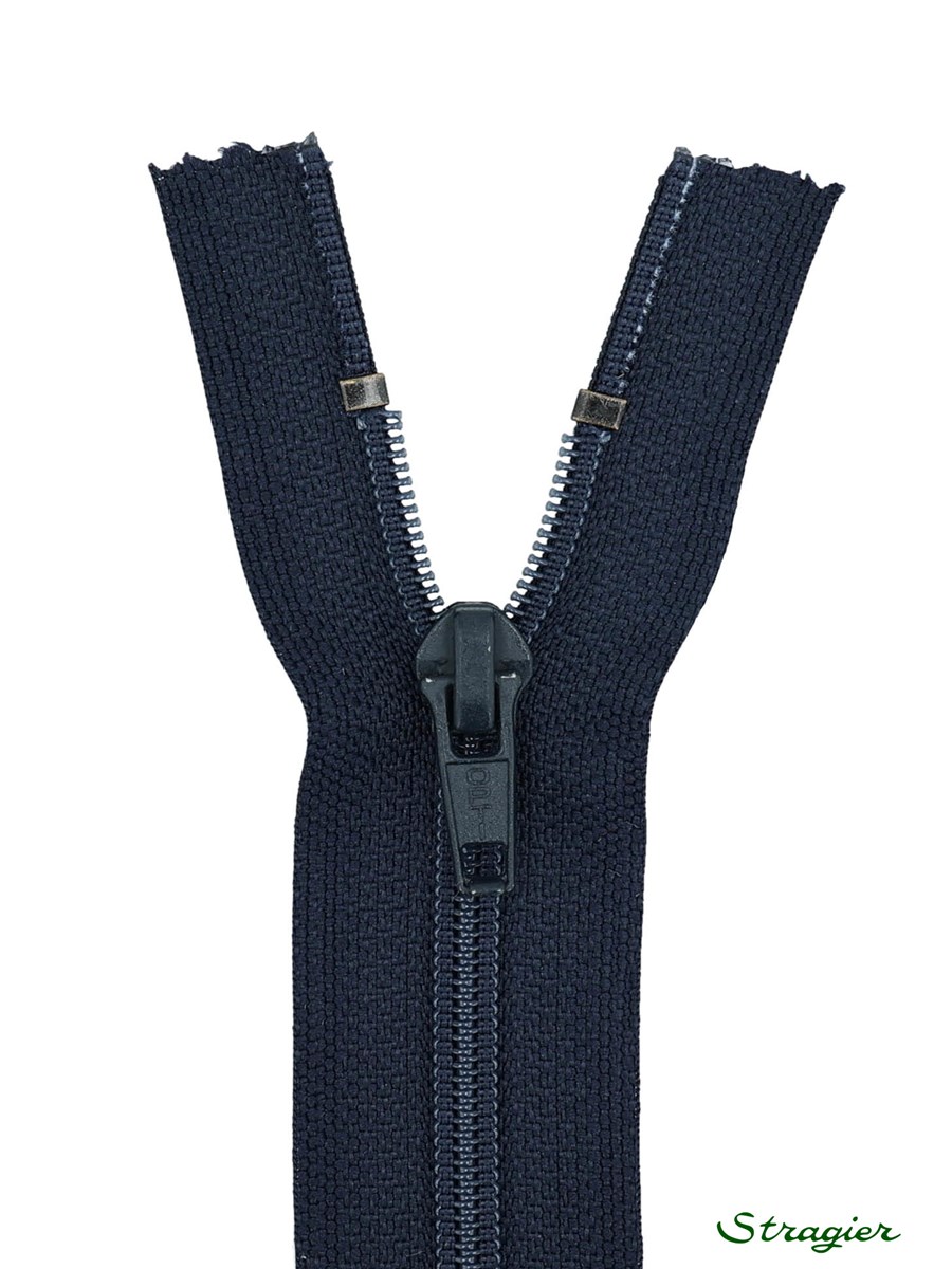 Zip - maille spirale 6mm - Séparable - Marine denim foncé - 25 cm