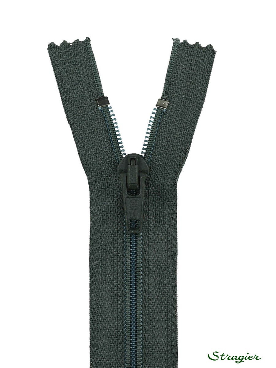 Zip - maille spirale 6mm - Séparable - Mouette foncée - 30 cm