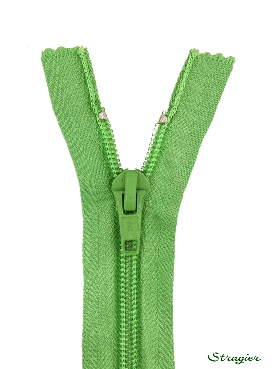 Zip - maille spirale 6mm - Séparable - Vert Jasmin - 30 cm