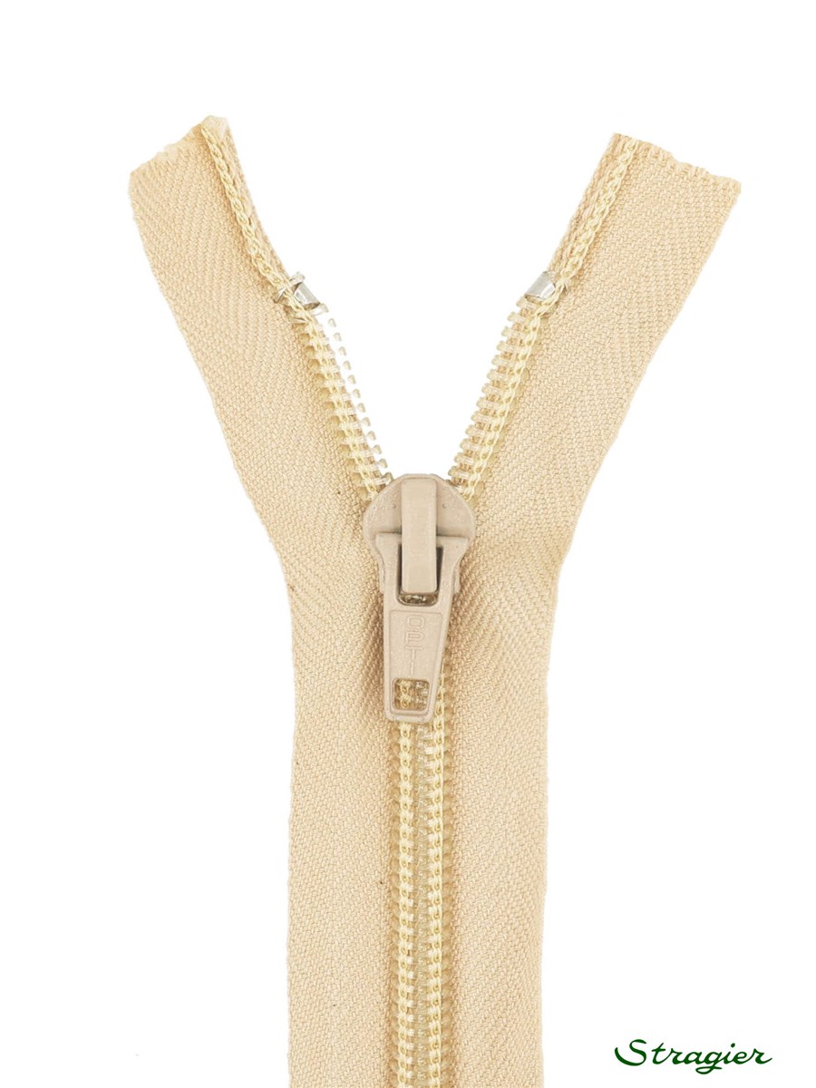 Zip - maille spirale 6mm - Séparable - Panais - 30 cm