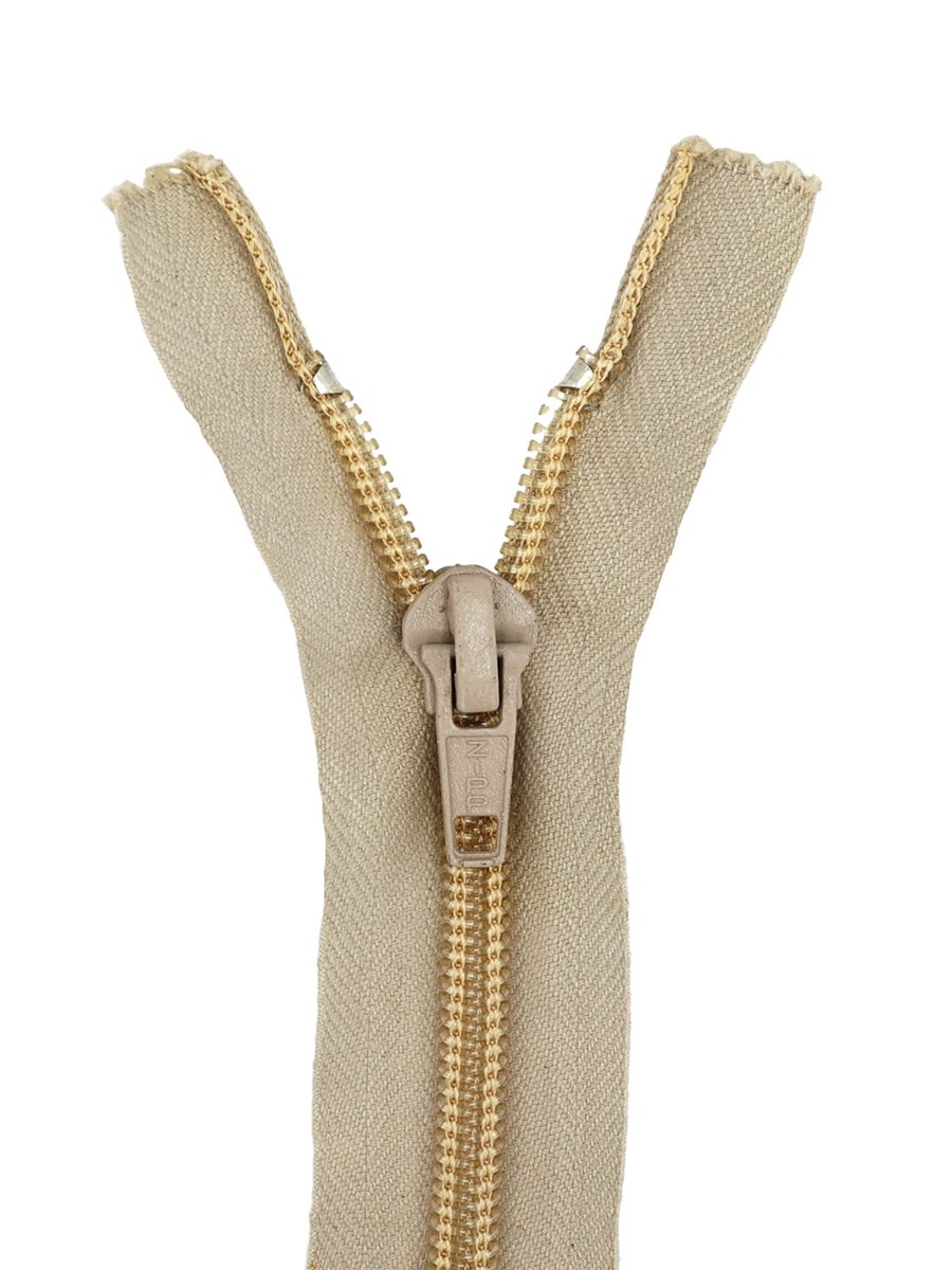 Zip - maille spirale 6mm - Séparable - Beige - 40 cm