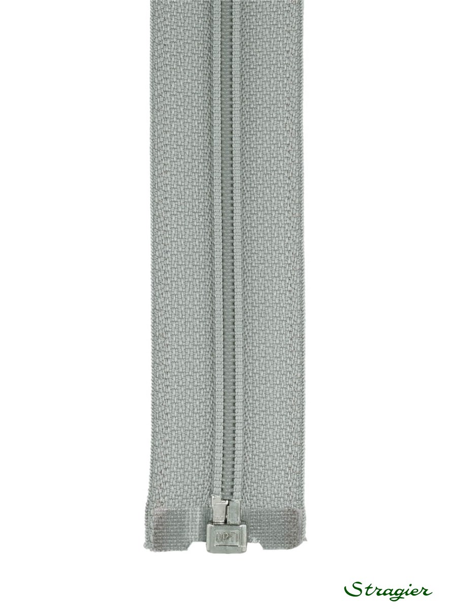 Zip - maille spirale 6mm - Séparable - Gris Mercure - 40 cm