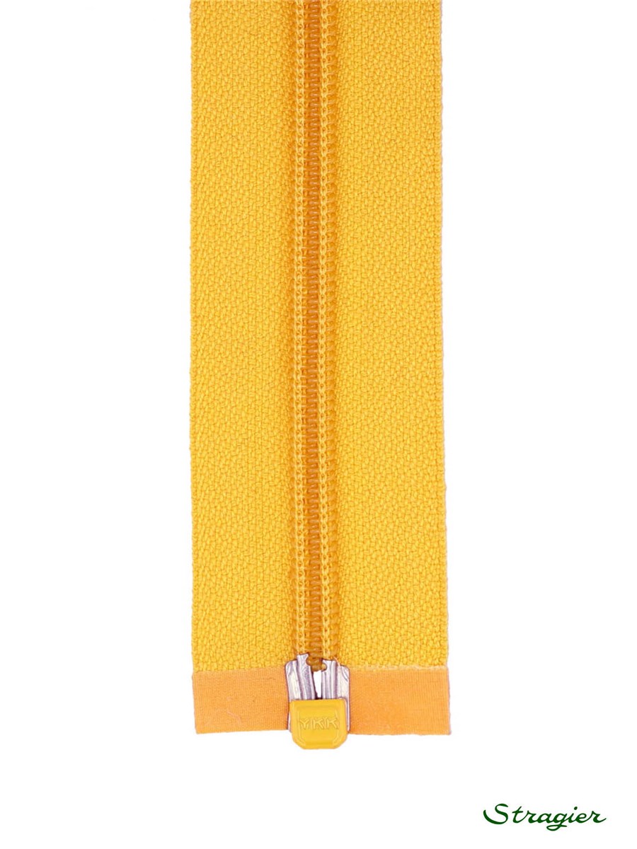 Spiral Zip - 6mm - Open End - Jaune Soleil - 40 cm
