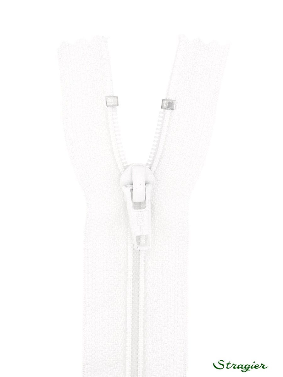 Spiral Zip - 6mm - Open End - Ivoire - 45 cm