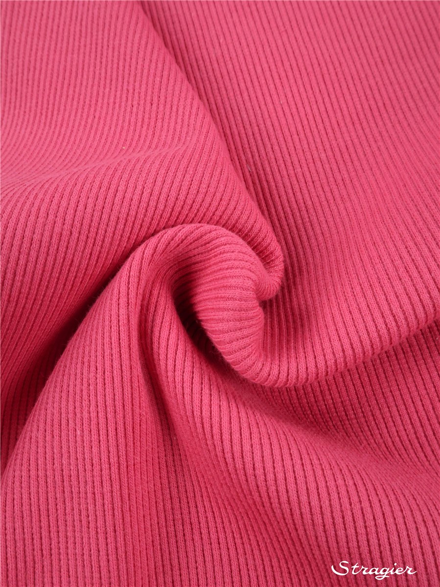 Organic Cotton Knitted Ribbing 2x2 - stretch - Plain - Pomme Sauvage