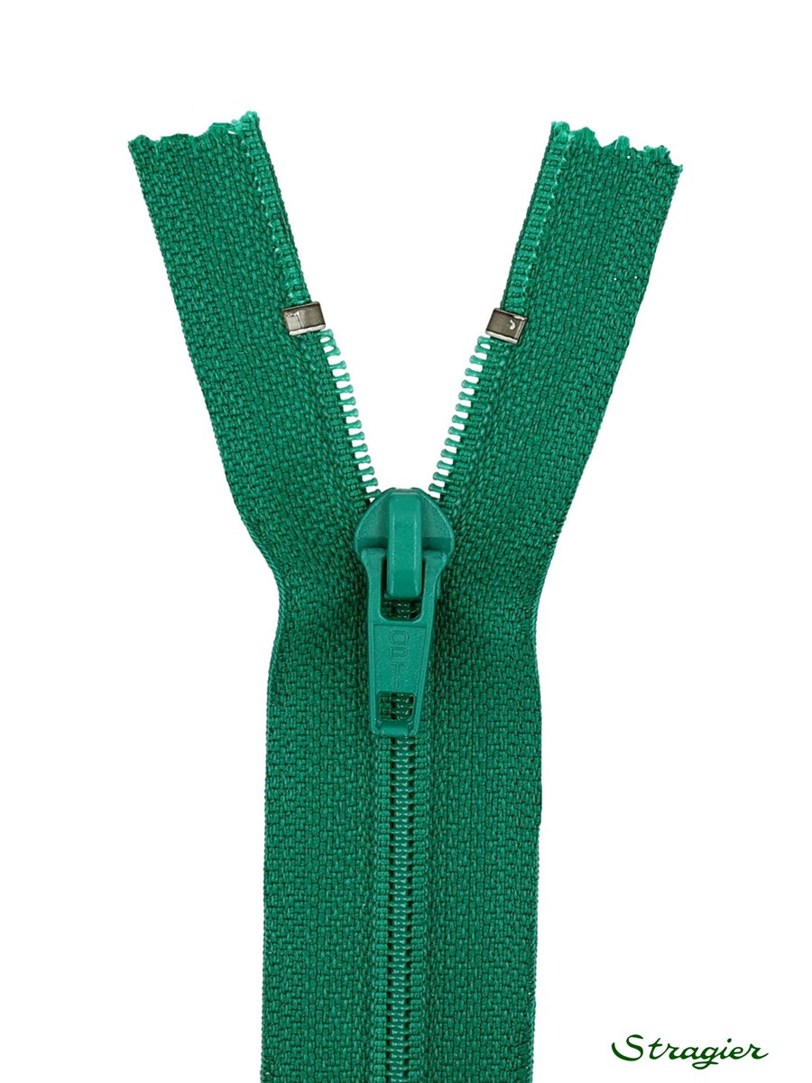 Zip - maille spirale 6mm - Séparable - Vert Golf - 55 cm
