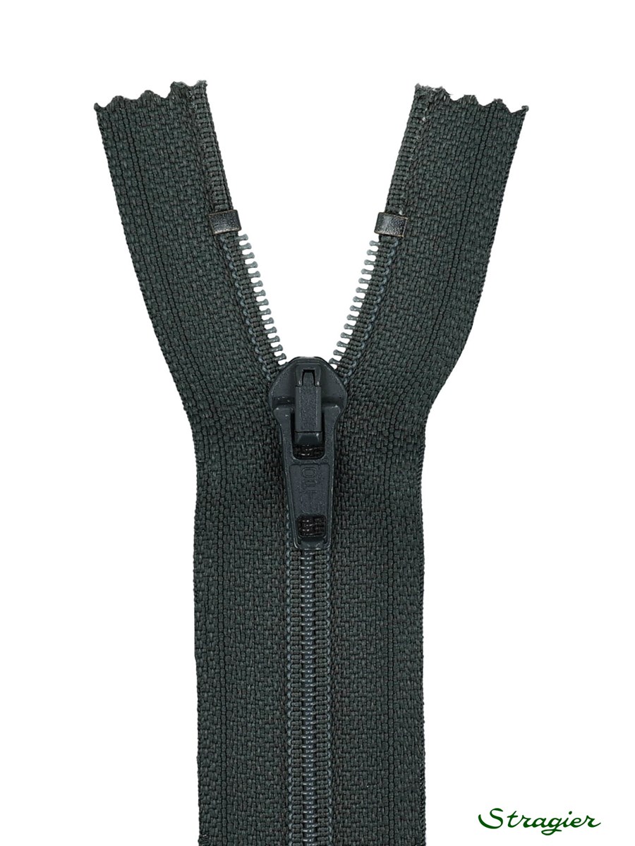 Zip - maille spirale 6mm - Séparable - Gris Gargouille - 50 cm