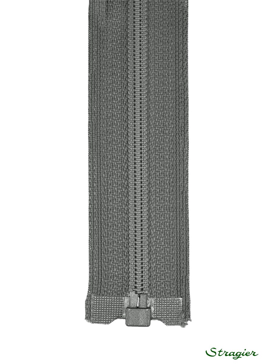 Zip - maille spirale 6mm - Séparable - Graphite - 55 cm