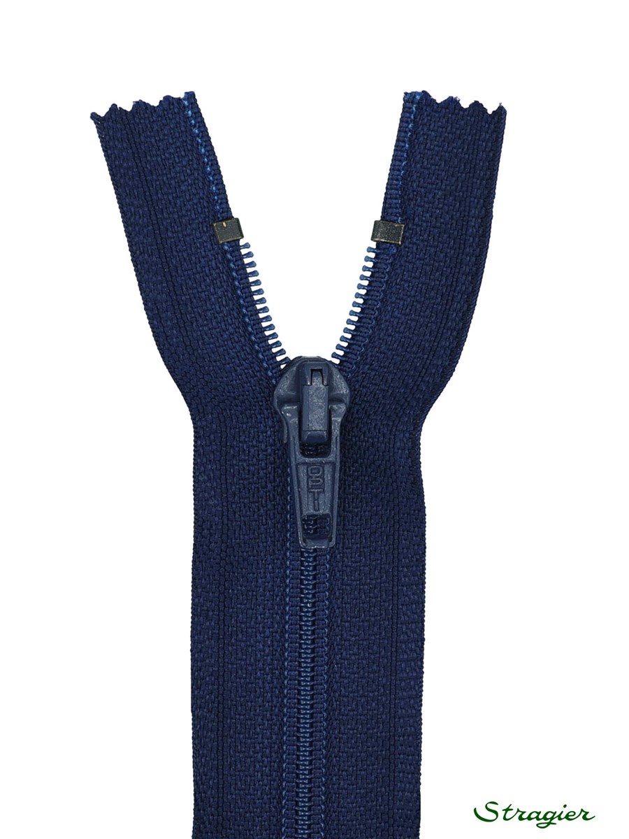 Zip - maille spirale 6mm - Séparable - Bleu Insigne - 50 cm