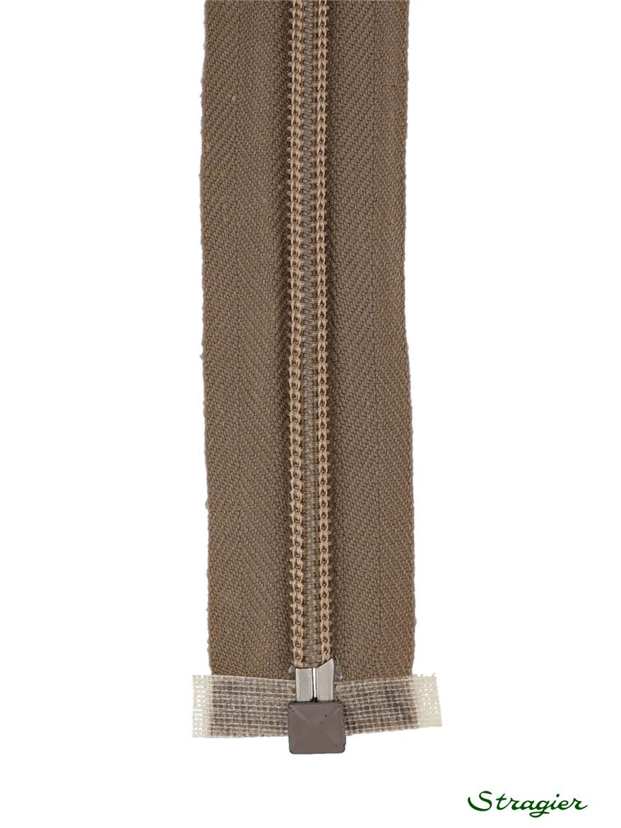 Spiral Zip - 6mm - Open End - Grège - 55 cm