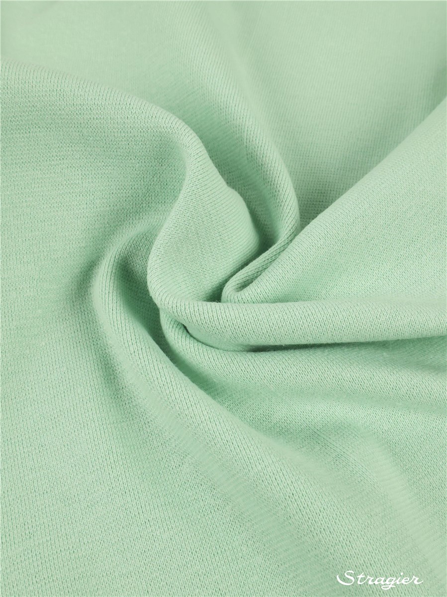 Cotton Knitted Ribbing - Stretch - uni - Vert d'eau