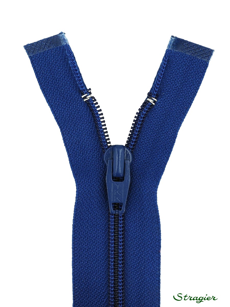 Zip - maille spirale 6mm - Séparable - Bleu Royal - 60 cm