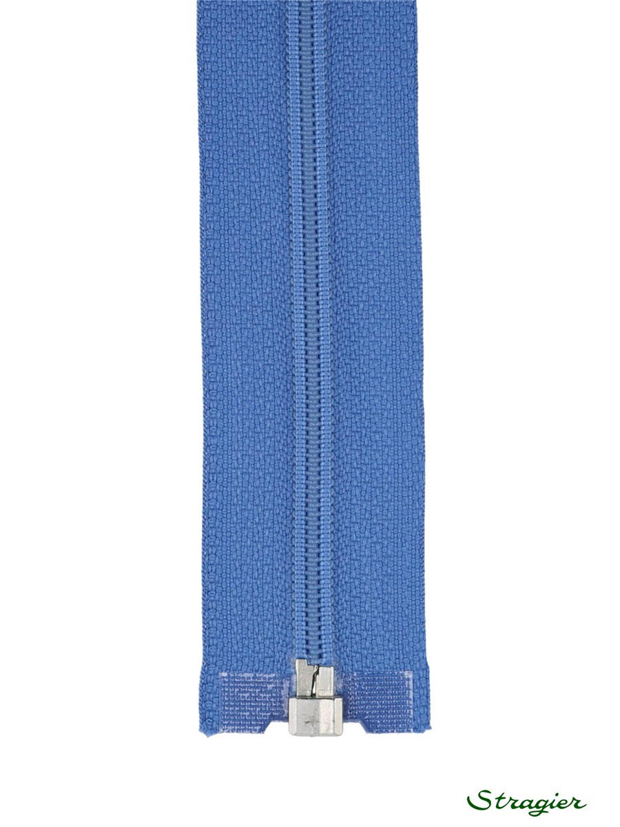 Spiral Zip - 6mm - Open End - Bleu Azur - 60 cm