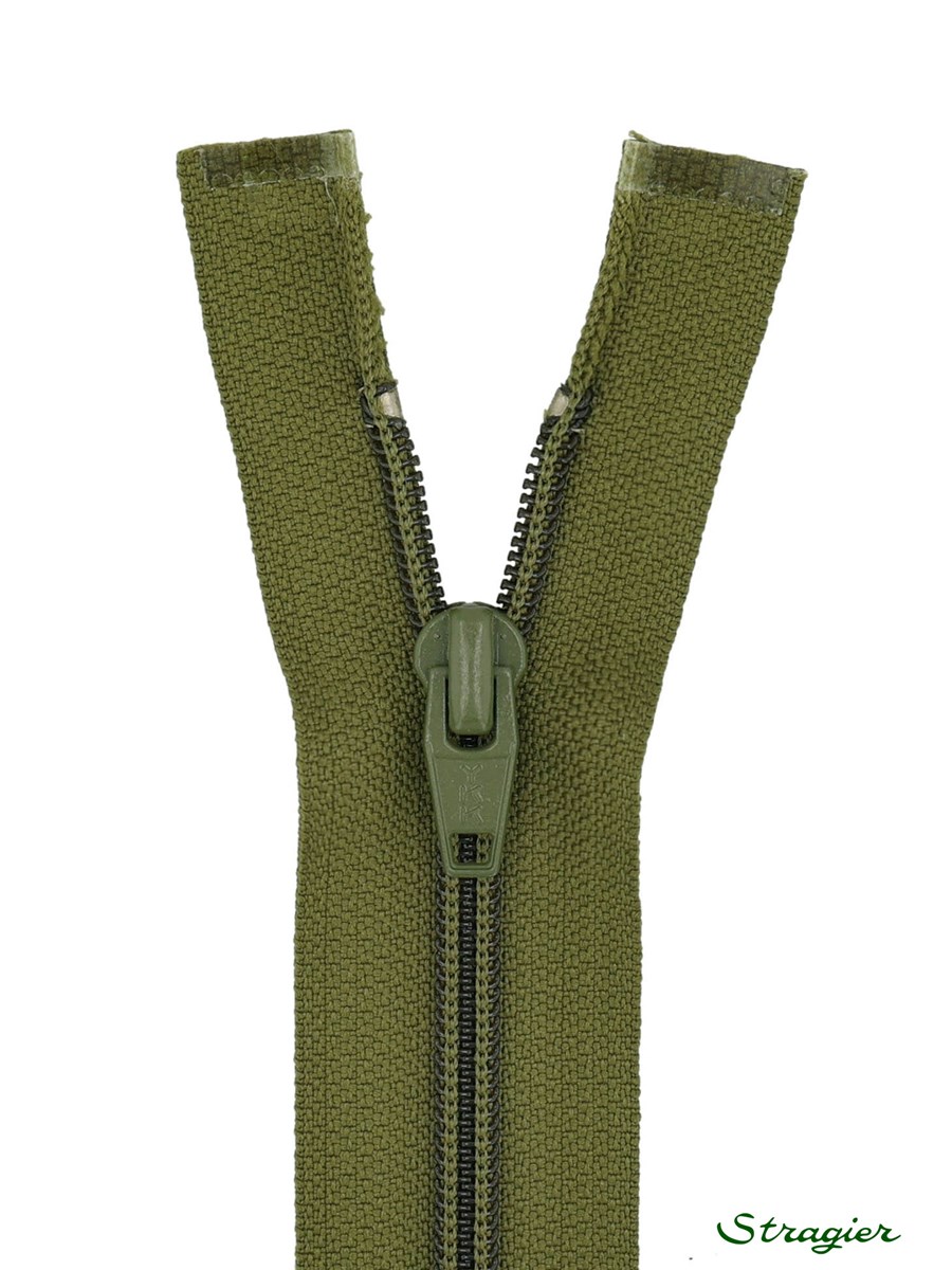 Zip - maille spirale 6mm - Séparable - Saule - 40 cm