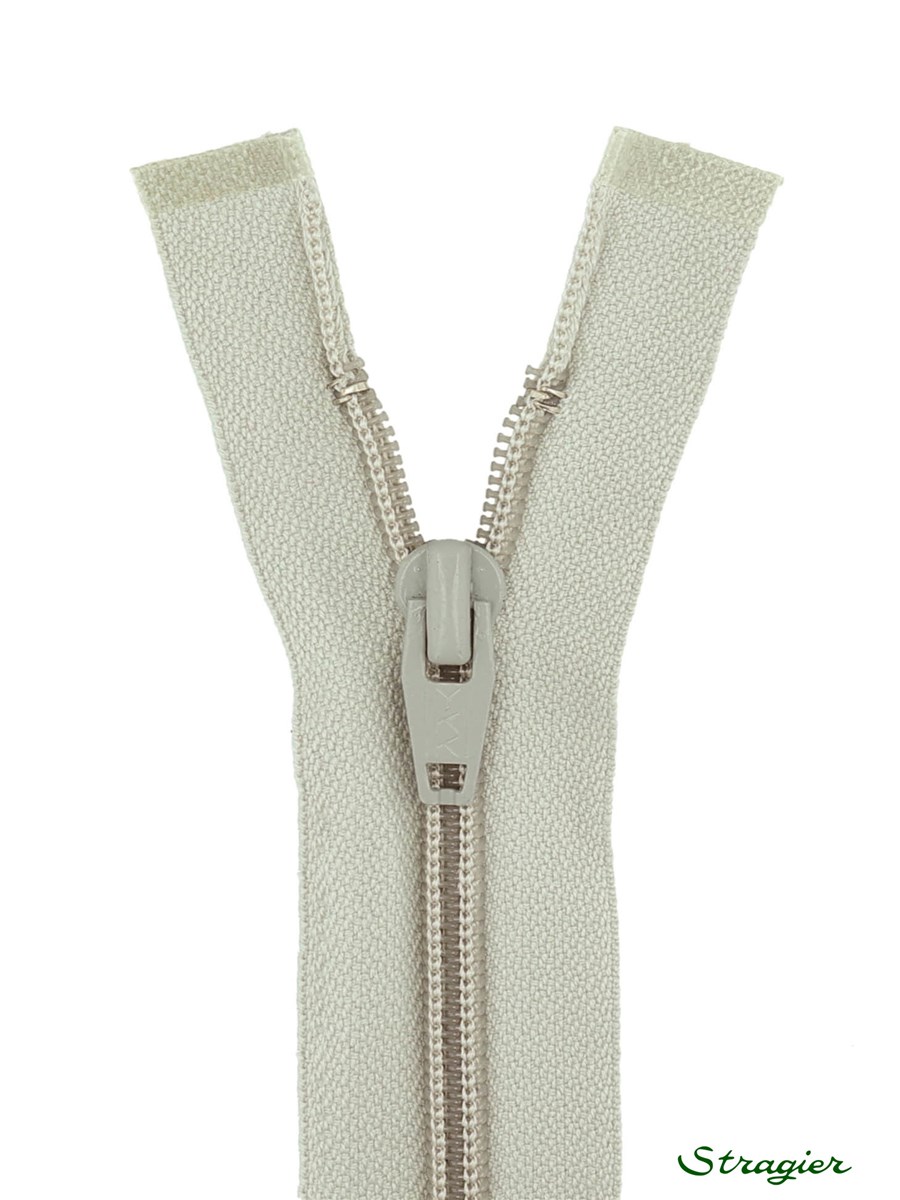 Zip - maille spirale 6mm - Séparable - Bouleau - 45 cm
