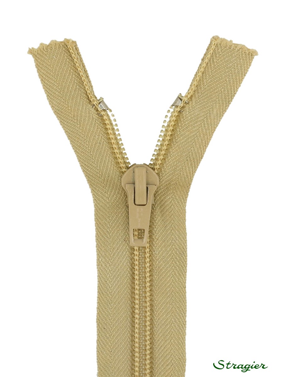 Zip - maille spirale 6mm - Séparable - Sauterne - 55 cm