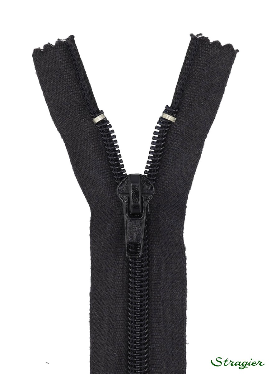 Zip - maille spirale 6mm - Séparable - Anthracite - 55 cm