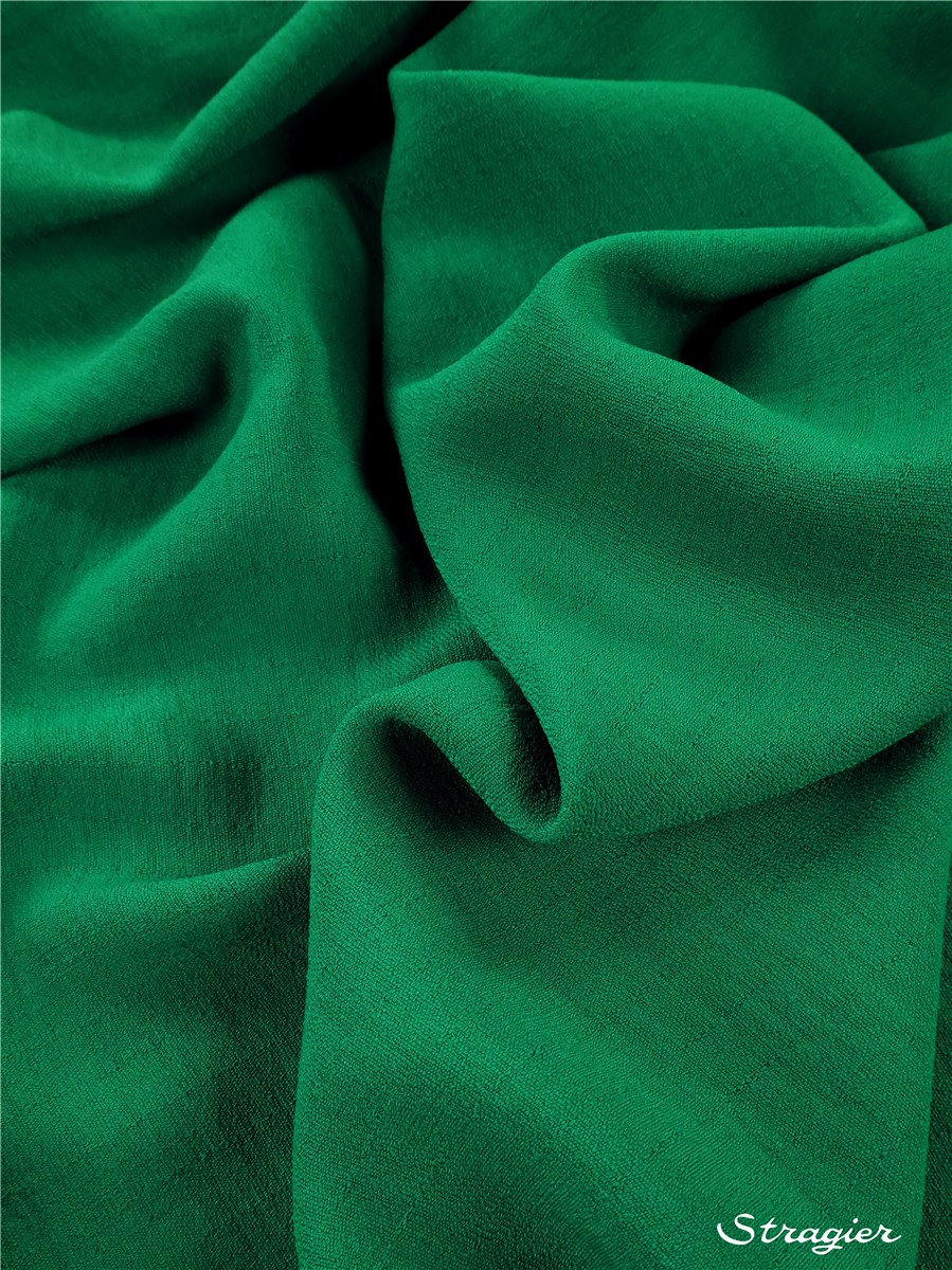 Batiste Microfibres - souple - uni - Vert Golf