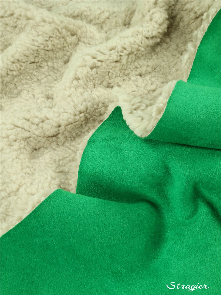 Suédine Teddy - Uni - Vert Emeraude