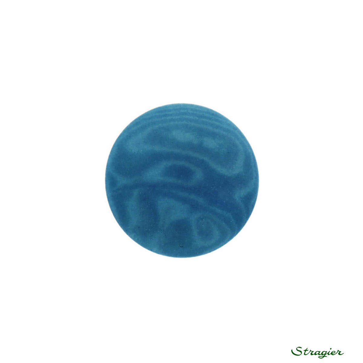 Ivory-Nut Buttons - à queue - Bleu Niagara - 15 mm