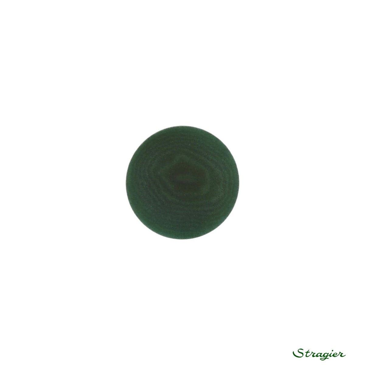 Boutons Corozo - à queue - Vert Bouteille - 11 mm