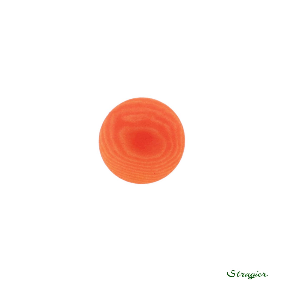 Boutons Corozo - à queue - Orange - 11 mm