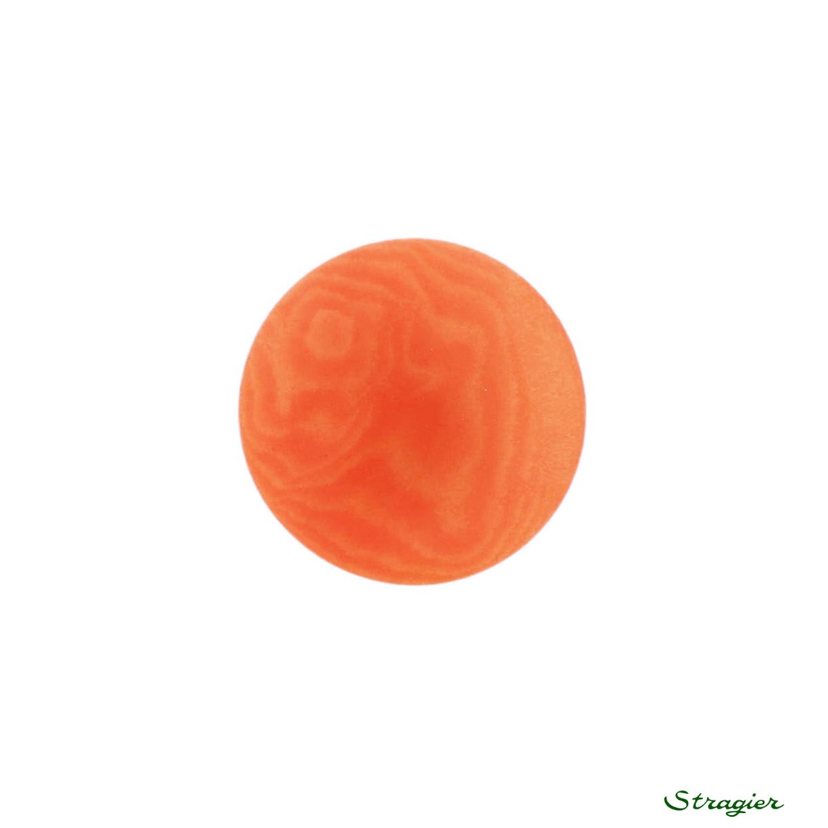 Ivory-Nut Buttons - à queue - Orange - 15 mm