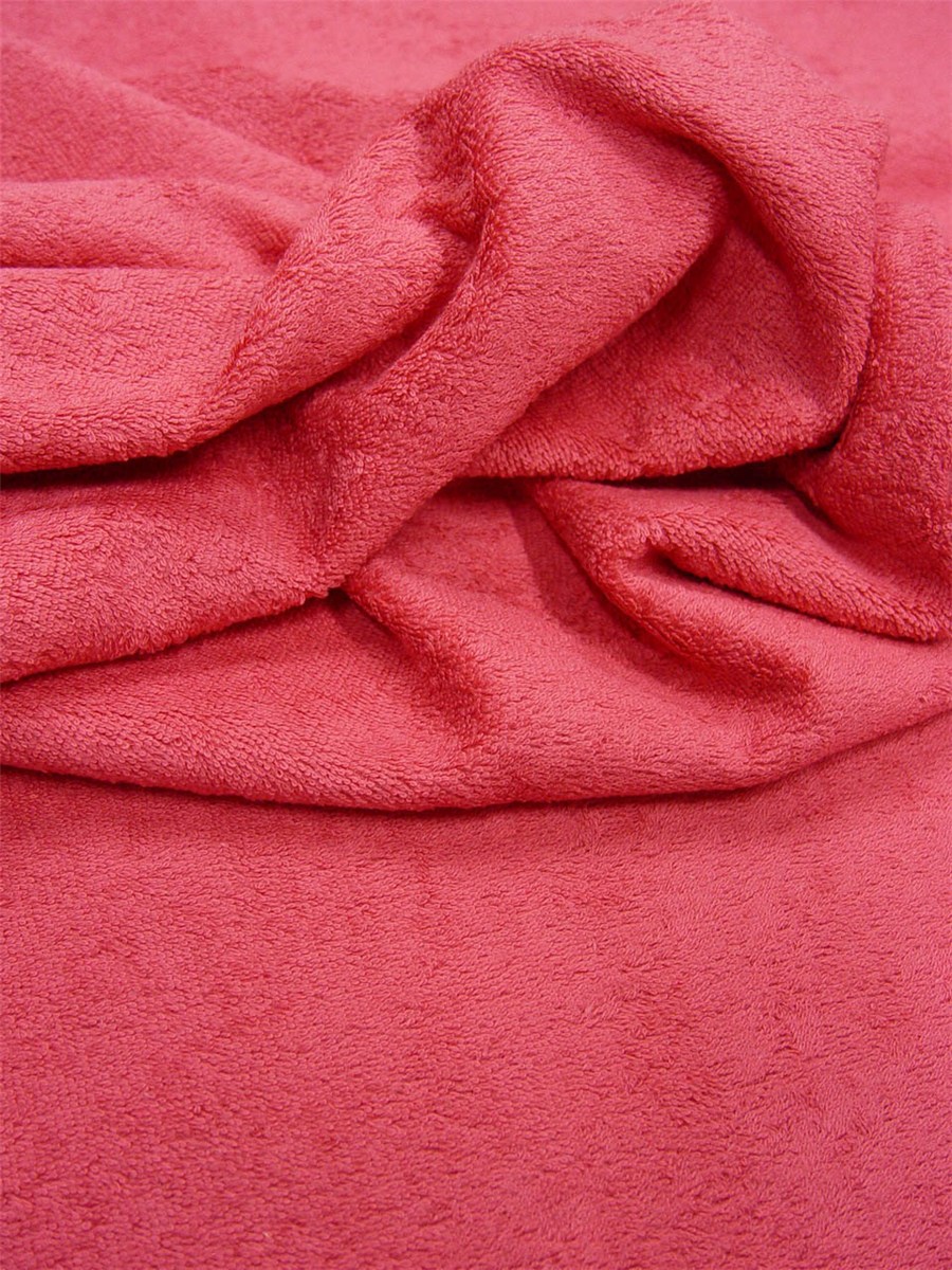 Tissu Eponge moelleux - Uni - Fuchsia 