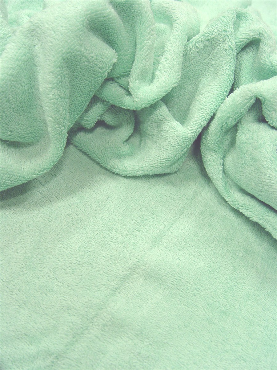 Tissu Eponge moelleux - Uni - Menthe
