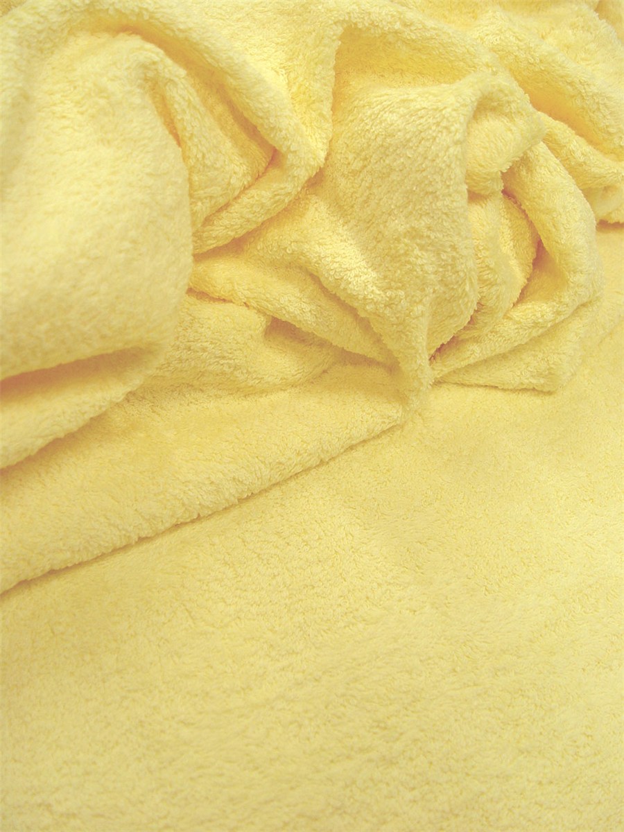 Tissu Eponge moelleux - Uni - Poussin